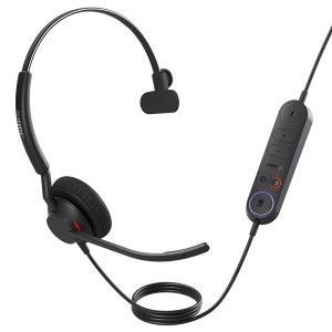 GNオーディオ [4093-413-299] Jabra コンタクトセンター用ヘッドセット USB-C 片耳 MS認定 コントロールユニット付「Jabra Engage 40 …