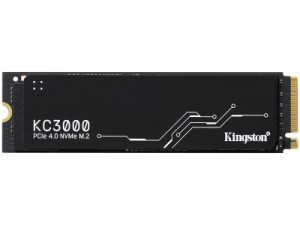 キングストン [SKC3000D/2048G] KC3000 PCIe 4.0 NVMe M.2 SSD 2048GB 3D TLC NAND 最大読取7000MB/秒、最大書込7000MB/秒