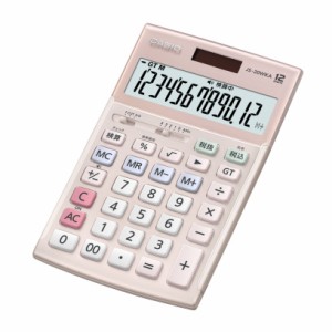CASIO [JS-20WKA-PK-N] 実務電卓 12桁 検算 ジャストタイプ ピンク