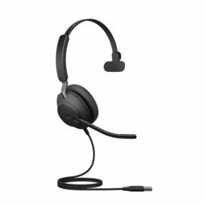 GNオーディオ [24189-899-999] Jabra USBヘッドセット USB-A 片耳 MS認定「Jabra Evolve2 40 SE USB-A MS Mono」