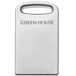 GREEN HOUSE [GH-UF3MB64G-SV] アルミボディ小型USB3.1(Gen1)メモリー 64GB シルバー