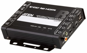 ATEN [VE2812PR] HDMI HDBaseTレシーバー(オーディオ・ディエンベデッド&双方向PoH対応)