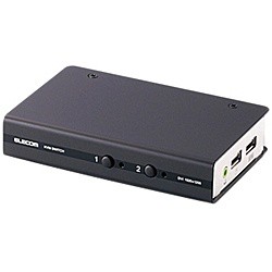 ELECOM [KVM-DVHDU2] パソコン切替器/DVI対応/BOX型/2ポート