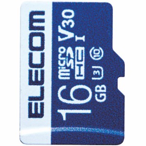 ELECOM [MF-MS016GU13V3R] microSDHCカード/データ復旧サービス付/ビデオスピードクラス対応/UHS-I U3 80MB/s 16GB