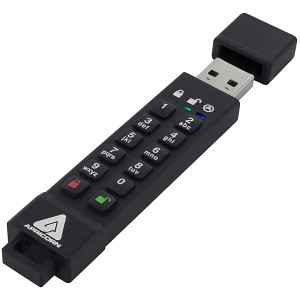 Apricorn [ASK3Z-64GB] Aegis Secure Key 3Z - USB3.0/3.1 Flash Drive 64GB