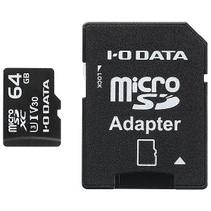 IODATA [MSDU13-64G] UHS-I UHSスピードクラス3/Video Speed Class 30対応 microSDメモリーカード 64GB