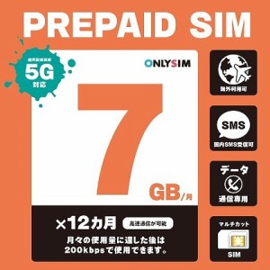 モバイル・プランニング [202306010712] 楽天プリペイドSIM 毎月7GB 初月+12ヶ月 SMS受信可