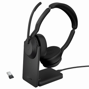 GNオーディオ [25599-989-989] Jabra 無線ヘッドセット USB-A 両耳 UC認定 充電スタンド付「Jabra Evolve2 55 Link380a UC Stereo Sta…