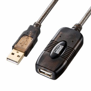 サンワサプライ [KB-USB-R205N] 5m延長USBアクティブリピーターケーブル