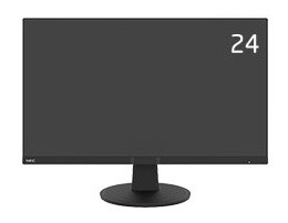 NEC [LCD-L242F-BK] 24型3辺狭額縁IPSワイド液晶ディスプレイ(黒色)/1920×1080/ミニD-Sub15ピン、HDMI/ブラック/スピーカ… [PSE認証済]