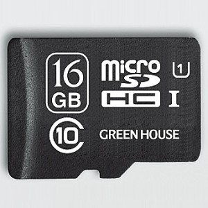 GREEN HOUSE [GH-SDM-AEUA16G] データ復旧サービス付 microSDHCカード UHS-I クラス10 16GB
