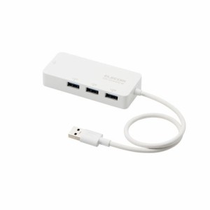 ELECOM [EDC-GUA3H2-W] 有線LANアダプタ/Giga対応/USB3.0/Type-A/USBハブ付/ホワイト