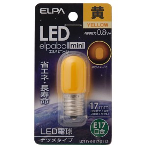ELPA [LDT1Y-G-E17-G113] LED電球 ナツメ球 E17
