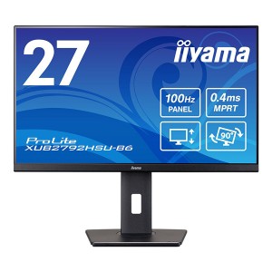 iiyama [XUB2792HSU-B6] 液晶ディスプレイ 27型/1920×1080/HDMI、DisplayPort/ブラック/スピーカー:あり/IPS方式パネル/… [PSE認証済]