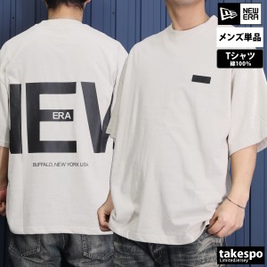 ニューエラ Tシャツ メンズ 上 NEW ERA 半袖 バックプリント付き ビッグロゴ ゆったり オーバーサイズ 14121847 送料無料 新作