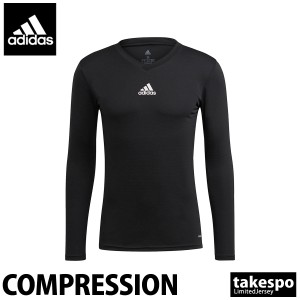 アディダス コンプレッションシャツ メンズ adidas Vネック 吸湿 長袖 TEAM LSベイスレイヤー 22999 BLK 送料無料