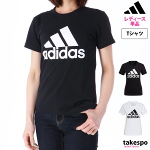 アディダス Tシャツ レディース 上 adidas 半袖 ビッグロゴ コットン ESS エッセンシャルズ 46361 新作