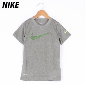 ナイキ Tシャツ 上 ジュニア NIKE グラフィック ビッグロゴ ドライ 速乾 半袖 86F154 GRY 送料無料 20SS 春夏用