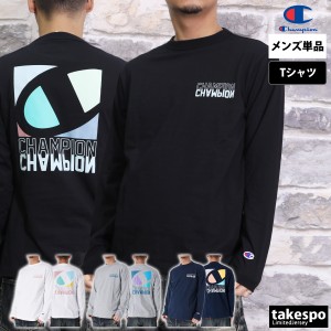 チャンピオン Tシャツ メンズ 上 Champion 長袖 ロンT ロゴT バックプリント付き ビッグロゴ C3Z412 新作