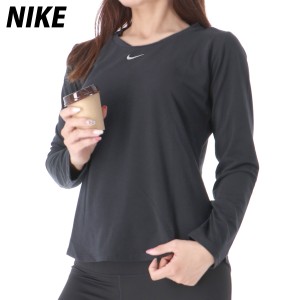 ナイキ 長袖Tシャツ レディース 上 NIKE 長袖 吸汗 速乾 ドライ ロンT UVカット ワンポイント DD0621 半額 アウトレット