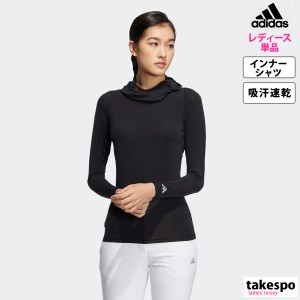 アディダスゴルフ インナーシャツ レディース 上 adidas Golf 長袖 ゴルフ ハイネック EAU16 半額 アウトレット