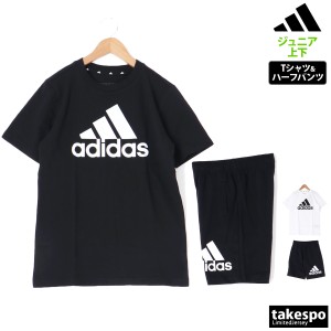 アディダス Tシャツ ハーフパンツ ジュニア 上下 adidas 半袖 ビッグロゴ エッセンシャルズ ECN71 送料無料 新作