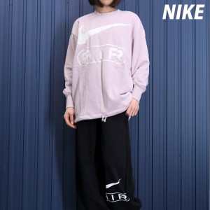 ナイキ スウェット レディース 上下 NIKE クルーネック 裏毛 ルーズフィット ビックシルエット トレーニングウェア FN1898 送料無料 新作