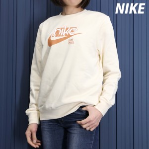 ナイキ スウェットシャツ レディース 上 NIKE 長袖 クルーネック 裏毛 綿混 トレーニングウェア FN3629 送料無料 SALE セール