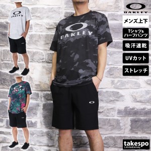 オークリー Tシャツ ハーフパンツ メンズ 上下 OAKLEY FOA406336 送料無料 新作