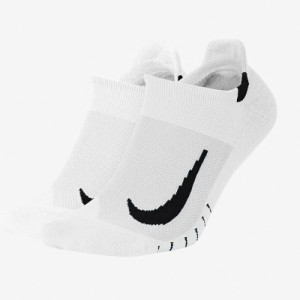 ナイキ ソックス NIKE アンクル丈 くるぶしソックス トレーニング 2足組 マルチプライヤー ノーショウ WHT 送料無料