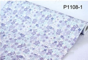 【10M】p1108-1 紫 フラワー 小花柄 壁紙 シール リフォーム 多用途 ウォールステッカー はがせる リメイクシート