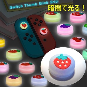 暗闇で光る☆ Nintendo Switch/Lite 対応 スティックカバー 【dco-151-03】 蓄光 シリコン キャップ スイッチ ジョイコン