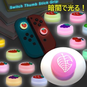 暗闇で光る☆ Nintendo Switch/Lite 対応 スティックカバー 【dco-151-09】 蓄光 シリコン キャップ スイッチ ジョイコン