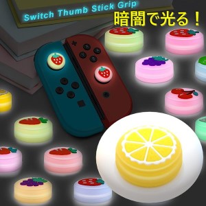暗闇で光る☆ Nintendo Switch/Lite 対応 スティックカバー 【dco-151-10】 蓄光 シリコン キャップ スイッチ ジョイコン
