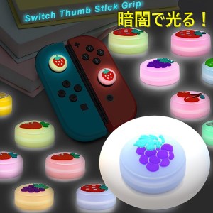暗闇で光る☆ Nintendo Switch/Lite 対応 スティックカバー 【dco-151-17】 蓄光 シリコン キャップ スイッチ ジョイコン