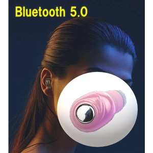 ワイヤレス Bluetooth 5.0 小型 ミニイヤホン ピンク 防水 インイヤー