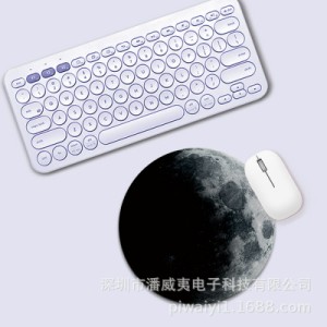 サークル マウスパッド 惑星デザイン50 円型 22cm 滑り止め付 便利アイテム PCグッズ おしゃれ 柄 プレゼント 丸 大理石 花柄 マーブル 