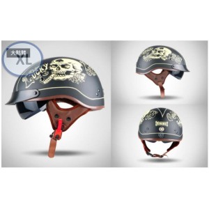 【インテリア用】   ハーフヘルメット アメリカン 　【204-J】 XLサイズ  半キャップ 半ヘル