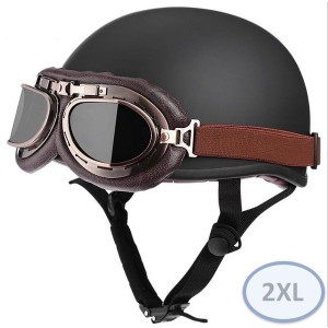 【インテリア用】   ハーフヘルメット アメリカン 　【205-B】 2XLサイズ  半キャップ 半ヘル