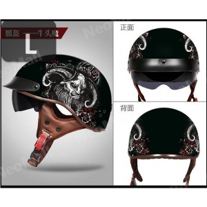 【インテリア用】   ハーフヘルメット アメリカン 　【200-E】 Lサイズ  半キャップ 半ヘル