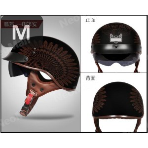 【インテリア用】   ハーフヘルメット アメリカン 　【200-G】 Mサイズ  半キャップ 半ヘル