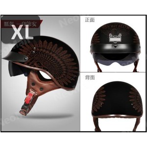【インテリア用】   ハーフヘルメット アメリカン 　【200-G】 XLサイズ  半キャップ 半ヘル