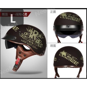 【インテリア用】   ハーフヘルメット アメリカン 　【200-H】 Lサイズ  半キャップ 半ヘル