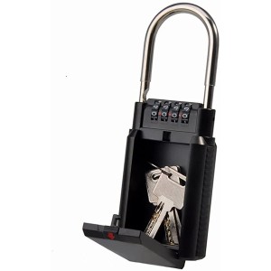 【送料コミコミ】 ダイヤルロック式 キーボックス ブラック セキュリティ 暗証番号 屋外 壁掛け 防犯 鍵保管