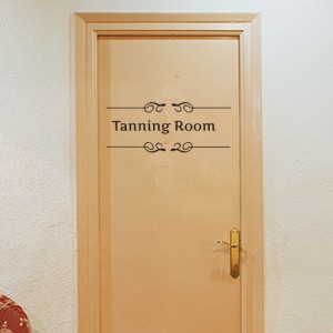 英字 tanning room 日焼け日焼けサロン ウォールステッカー 英文 英語 壁紙 シール 防水 DIY 壁 床 家具 インテリア