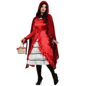 赤ずきん コスプレ 衣装 コスチューム マント エプロン 大きい サイズ ケープ ハロウィン RED RIDING HOOD