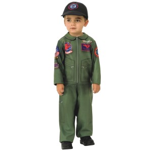 トップガン コスプレ 子供 コスチューム 仮装 衣装 海軍 空軍 ツナギ トムクルーズ TOP GUN