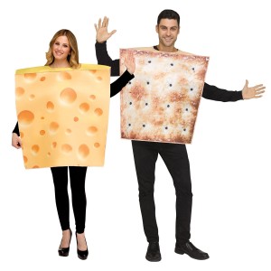 チーズ クラッカー カップル おもしろ 仮装 コスチューム コスプレ お笑い 衣装 ハロウィン CHEESE & CRACKER