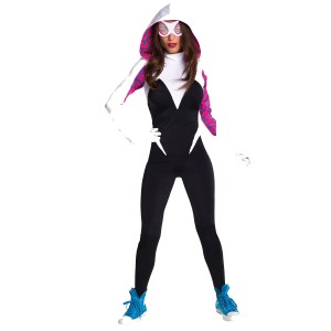 送料無料 スパイダーマン グウェン 大人用 コスプレ コスチューム ハロウィン Holloween Spider-Man