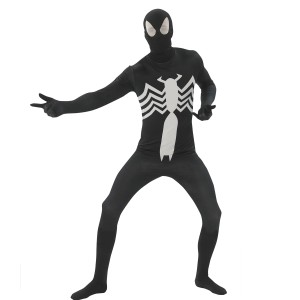 送料無料 スパイダーマン ブラックスパイダーマン スーツ 大人用 コスプレ コスチューム ハロウィン Holloween Spider-Man